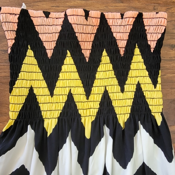 Strapless NWT Never Worn Colorful Maxi Dress or Swimsuit Coverup Size Small - Picture 3 of 5